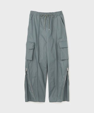 GRACE CONTINENTAL ナイロンジップカーゴパンツ グレー