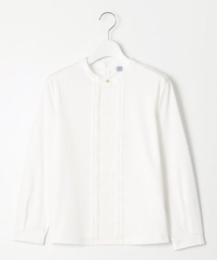 J.PRESS LADIES S プレーティングジャージー ピンタック カットソー ホワイト系