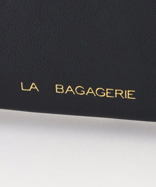 LA BAGAGERIE LA BAGAGERIE×chiyo ポーチ付きフリルエコバッグ ブラック