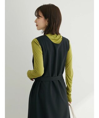 Green Parks ジレにもなる３ＷＡＹジャンパースカート Black