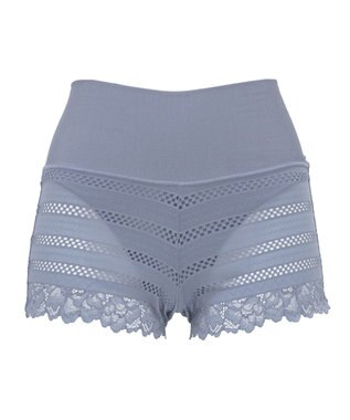 BRADELIS New York 【BRADELIS Me】 オールインワンスタイルショーツ ブラデリス 綿混ショーツ ダスクブルー