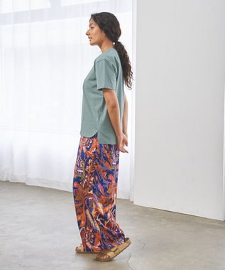 J.PRESS YORK STREET 【WOMEN】ベーシックロゴ Tシャツ ライトグリーン系