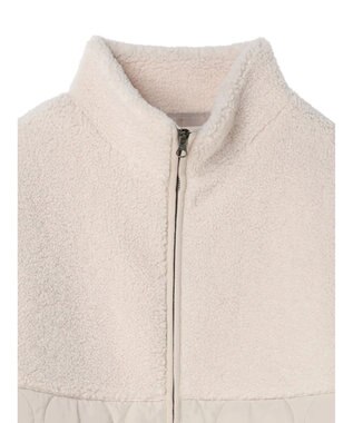 CRAFT STANDARD BOUTIQUE ボア＆キルティングスタンドコート Ivory