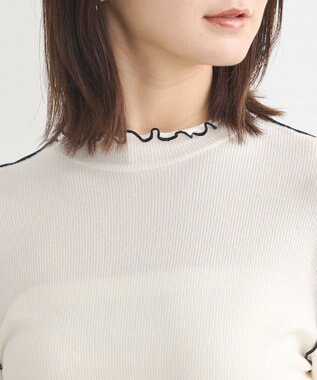 earth music&ecology メローハイネックプルオーバー Ivory