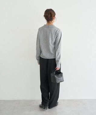 earth music&ecology タックコクーンパンツ Black