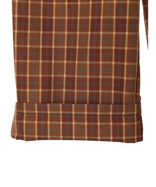 Green Parks ・ＥＬＥＮＣＡＲＥ　ＤＵＥ　チェックワイドパンツ Brown