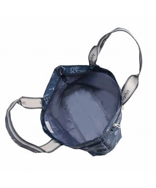 ACE BAGS & LUGGAGE 【雑誌掲載】 HAyU × ace.  フォールディング 折り畳みトートバッグ 猫柄 22L 17861 ネイビー柄