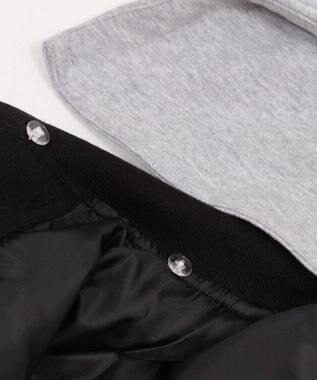 WEGO 2WAYフード付きビッグスタジャン ブラック