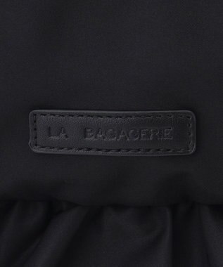 LA BAGAGERIE LA BAGAGERIE×chiyo ポーチ付きフリルエコバッグ ブラック