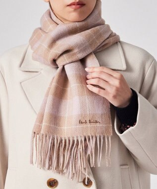 Paul Smith オンブレ リバーシブル チェック マフラー