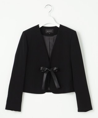 23区 S 【APPLAUDIR】クリアジョーゼット 3WAYコンパクトジャケット ブラック系