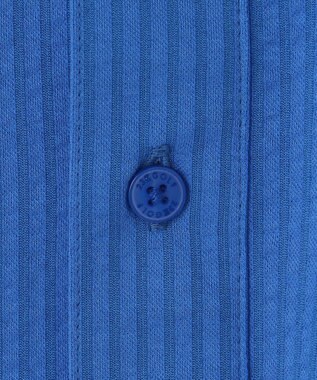 23区GOLF 【MEN】【吸水速乾・UVケア】ストレッチサッカー半袖シャツ サックスブルー系