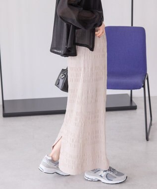 AMERICAN HOLIC シャーリングタイトスカート Light Beige