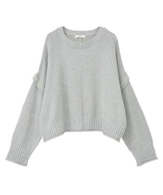 earth music&ecology 【洗濯機洗い可 / 選べる丈】アンチピリングC/A選べる丈配色ニット