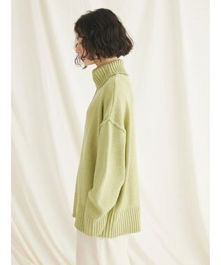 CRAFT STANDARD BOUTIQUE センタータックニットプルオーバー Light Green