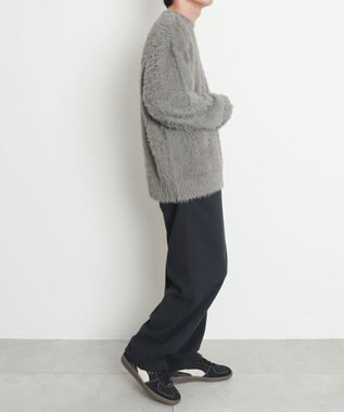 WEGO 【暖パンツ/SMLサイズ展開】裏ベロアシェフパンツ ブラック中濃色