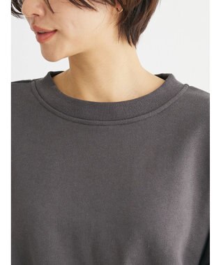 Green Parks ・Ｐｅｔｉｔ　Ｆｌｅｕｒ　ボリュームスリーブスウェット Charcoal Gray