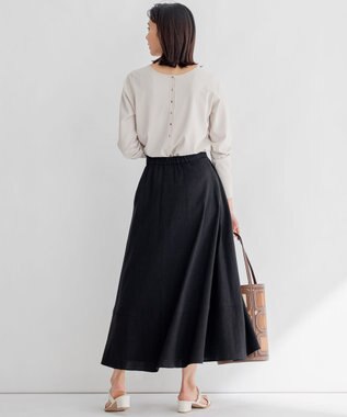 23区 S 【前後着用可能】レーヨンポリエステルストレッチ カーディガン ベージュ系