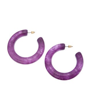 AMERICAN HOLIC ビッグフープピアス Purple