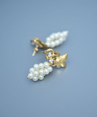 monshiro ブドウピアス ホワイト