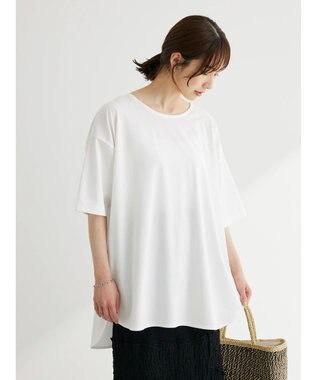 Green Parks 接触冷感バックカシュクールチュニック Off White