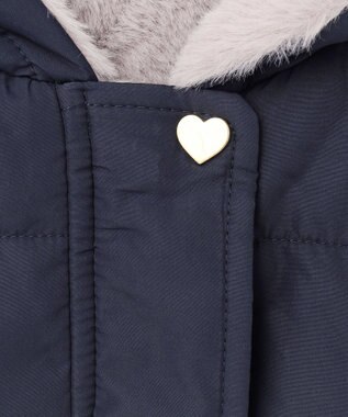 ANY KIDS ボア リバーシブル ベスト ネイビー×グレージュ