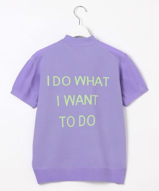 PW CIRCULUS 【手洗い可能】【WOMEN】アニマルドットニットモック ゴルフウェア レディース パープル系