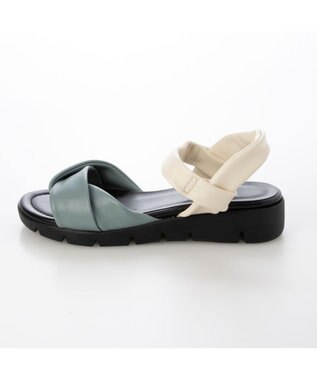 ing <ing>「もちっと新感覚」ソフトストレッチサンダル ブルーコンビ