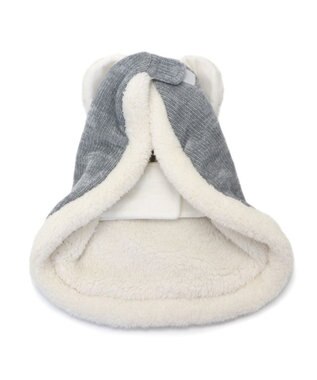 PET PARADISE スヌーピー 手袋 ポンチョ   中型犬 大型犬 グレー