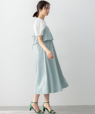 組曲 GIZAコットンタックスリーブ Tシャツ アイボリー系