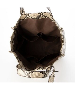 UNBILLION カシュカシュ cachecache / パイソン柄手提げトート パイソン