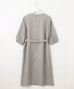 J.PRESS LADIES 【セットアップ対応・洗える・UVケア・速乾】 OXIJEWELストレッチ ワンピース ライトグレー系