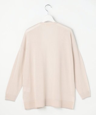 ANY SIS S エアリーライト ニットカーディガン ライトベージュ