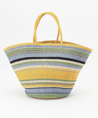 ONWARD CROSSET SELECT 【VIOLAd’ORO】MIRO アバカカラーボーダーバッグ L yellow×blue