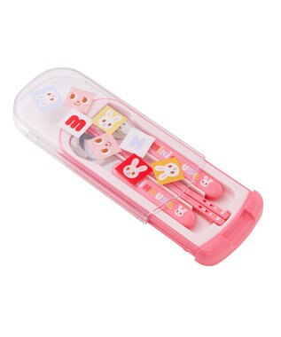 MIKI HOUSE HOT BISCUITS パズルブロックシリーズ ランチグッズギフトセット【BOX付き】 ピンク