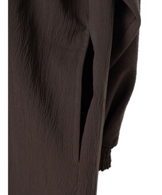 Green Parks ■ＥＳＣＡＲ　ギャザーヨークキリカエワンピース Charcoal Gray