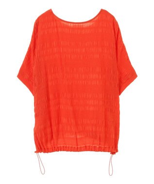 Green Parks ドロスト表面感プルオーバー Orange