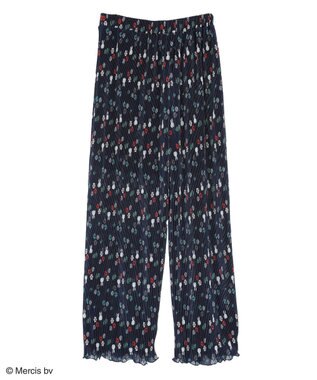 Green Parks ｍｉｆｆｙ／総柄プリーツパンツ Navy