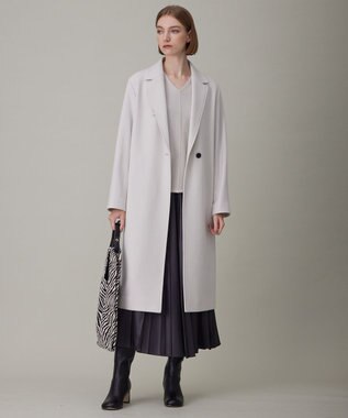 ICB ウールライトメルトン チェスターコート トープ系