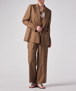Paul Smith レーヨンリネン ダブルジャケット キャメル