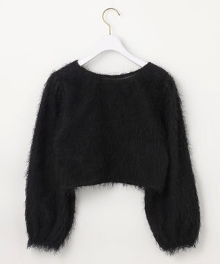 ANY SIS 【洗える】カットジャカード 羽織 ブラック