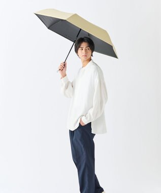 MOONBAT 【遮光100％/超軽量/自動開閉】マジで軽い傘 晴雨兼用 折りたたみ日傘 58cm マジカルテックプロテクション ベージュ