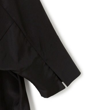 ICB 【接触冷感・UVケア・速乾・洗える】シルクエステルタフタ ブラウスジャケット ブラック系