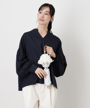 MOONBAT 【遮光/晴雨兼用日傘】POLO RALPH LAUREN(ポロ ラルフローレン) エンブフリル 折りたたみ傘 楽折 遮熱 UV オフホワイト