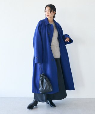 CRAFT STANDARD BOUTIQUE 洗える/ビスチェ付きシャギーニットプルオーバー Gray
