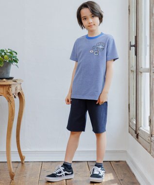 J.PRESS KIDS 【140-170cm】エンブレムTシャツ ブルー