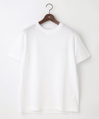 JOSEPH ABBOUD 【オーガニックコットン使用】JOE COTTONサッカークルーネックTシャツ ホワイト系