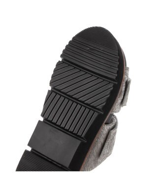 MODE ET JACOMO <D'ICI>フットベッドハラコスポーツサンダル シルバー