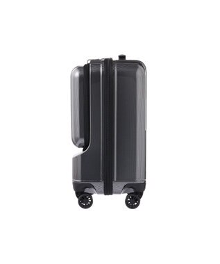 ACE BAGS & LUGGAGE ACE クレスタ フロントポケット付きスーツケース 2~3泊 機内持ち込み 06315 エース ブラックカーボン