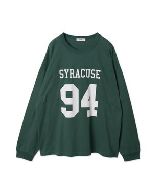 WEGO 【ユニセックス着用ITEM】ナンバリングフットボールBIG　T（LS） ダークグリーン